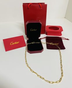 Cartier replica gioielleria collana collier santos oro giallo