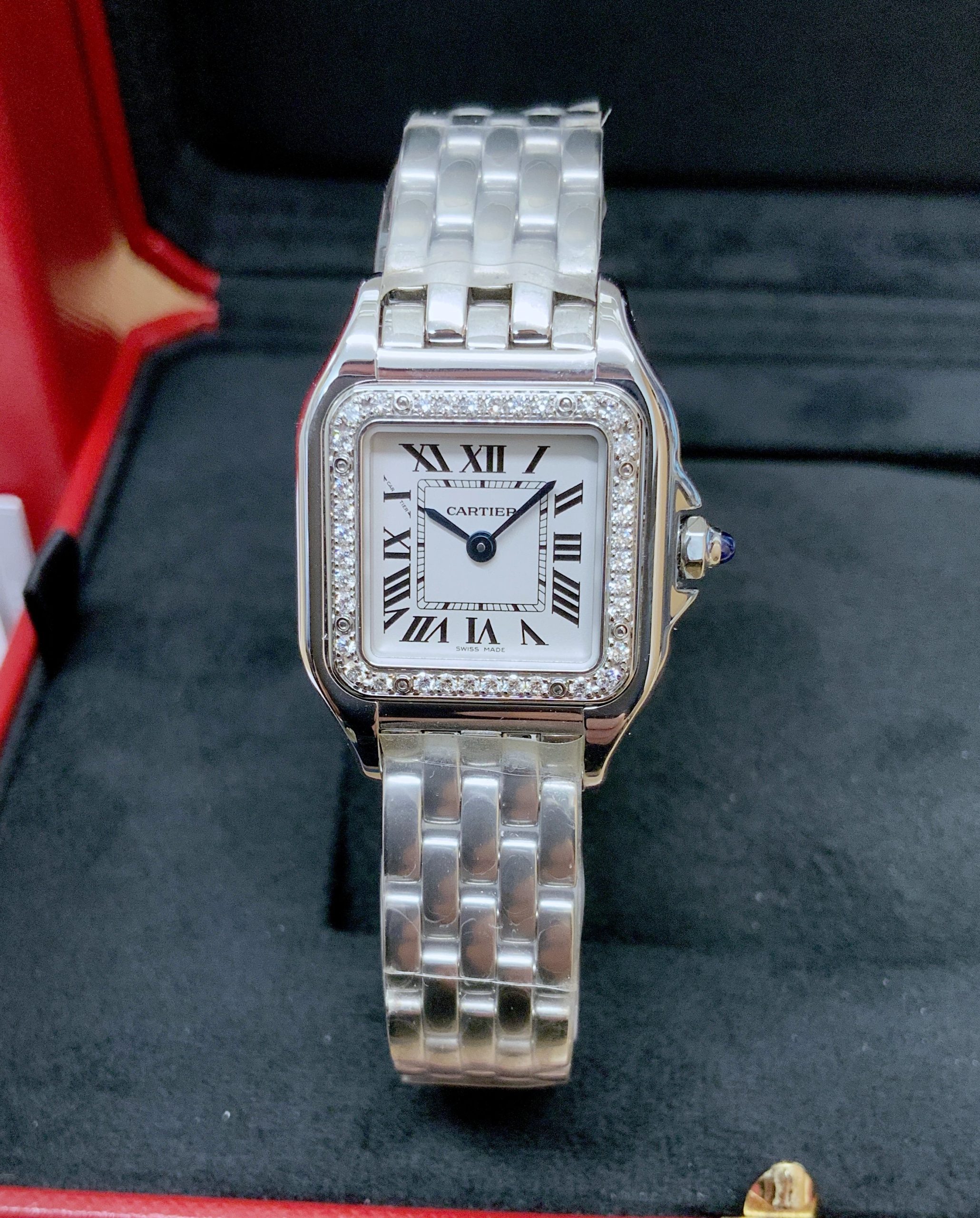 Cartier replica Panthere W4PN0007 Small Model Diamond Bezel-2
