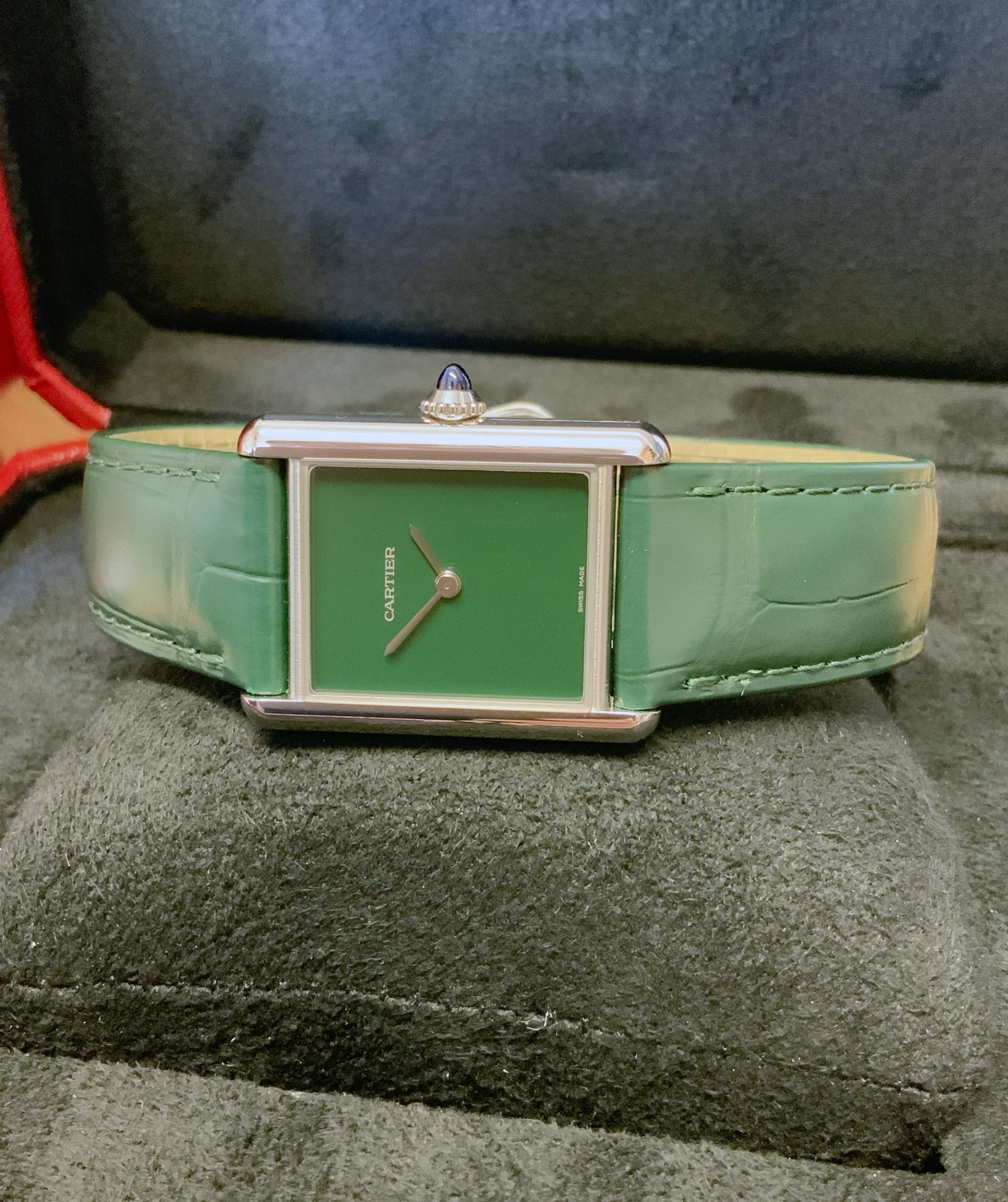 Cartier replica Tank Must WSTA0056 Green-2