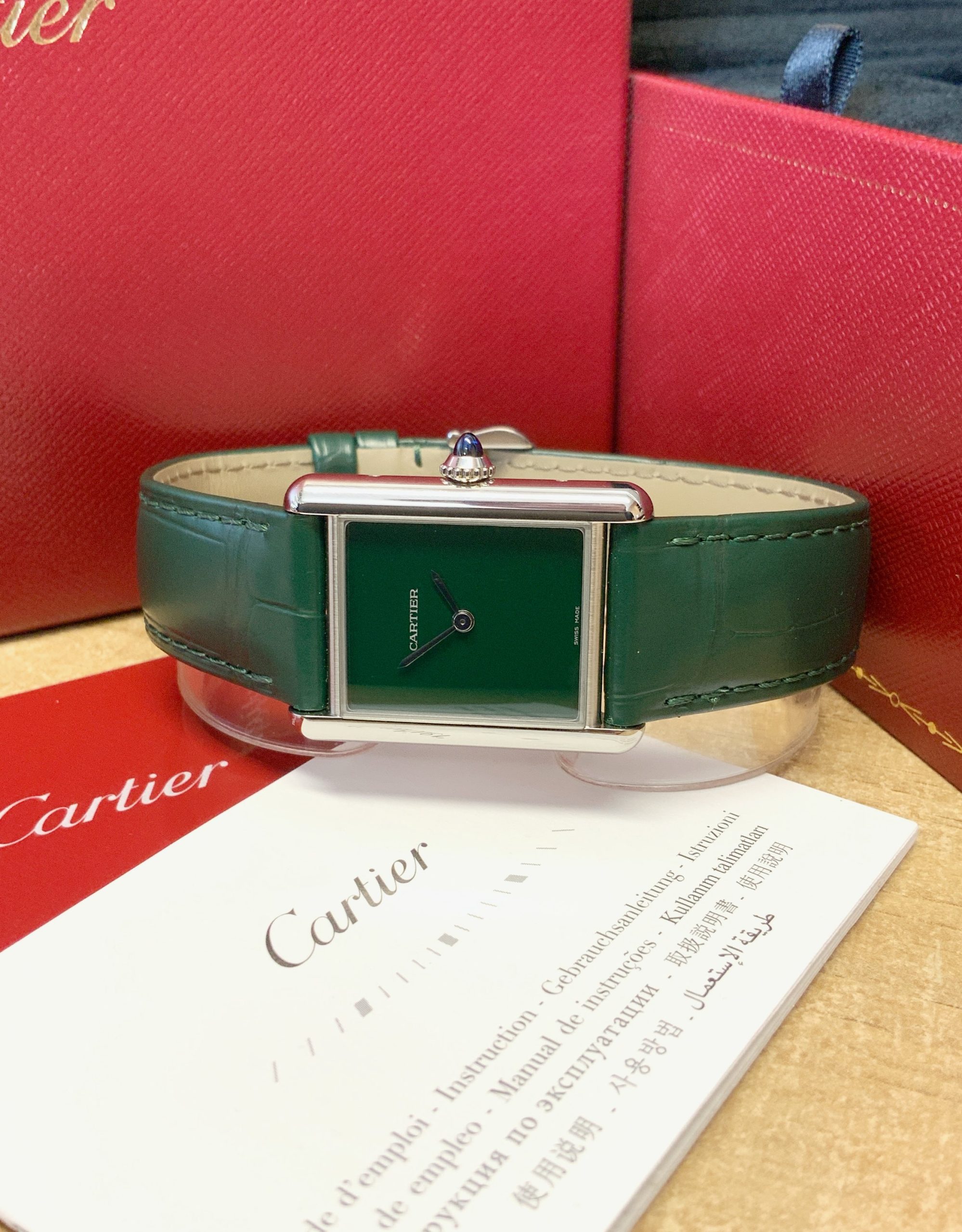 Cartier replica Tank Must WSTA0056 Green-5