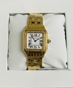 Cartier replica Panthere Yellow Gold Lady Model Diamond Bezel