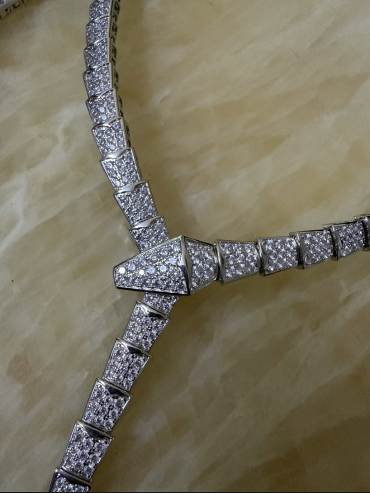 Bulgari replica collana serpenti viper diamanti-2